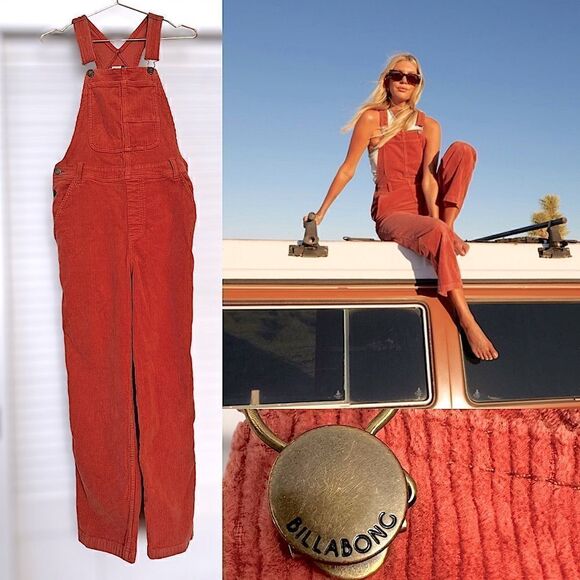 BILLABONG - SALTY BLONDE ONE OF A KIND OVERALLS  JUMPSUIT SIZE M - Picture 1 of 16